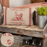 Farmstead Red Hen And Chicks Pillow-Lange General Store