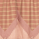 Farmstead Red Layered Valance