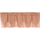 Farmstead Red Layered Valance