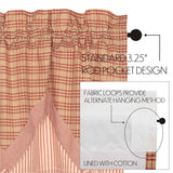 Farmstead Red Layered Valance