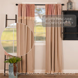 Farmstead Red Patchwork Panel Curtains