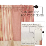 Farmstead Red Patchwork Valance
