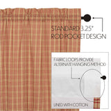 Farmstead Red Plaid Valance