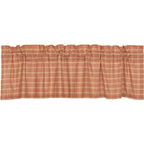 Farmstead Red Plaid Valance