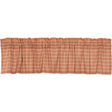 Farmstead Red Plaid Valance