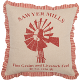 Sawyer Mill Red Windmill Pillow-Lange General Store