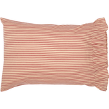 Sawyer Mill Red Ticking Stripe Pillow Cases-Lange General Store