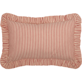 Sawyer Mill Red Ticking Stripe Fabric Pillow-Lange General Store