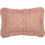 Sawyer Mill Red Ticking Stripe Fabric Pillow-Lange General Store