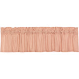 Farmstead Red and Tan Ticking Stripe Valance