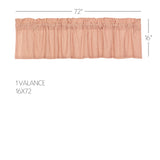 Farmstead Red and Tan Ticking Stripe Valance