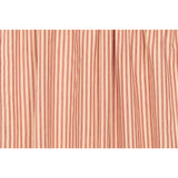 Farmstead Red and Tan Ticking Stripe Valance