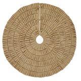 Festive Natural Burlap Ruffled Tree Skirt-Lange General Store