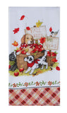 Fetching Fall Apple Basket Pups Terry Towel-Lange General Store