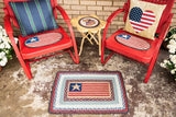 Flag Braided Rectangle Rug-Lange General Store