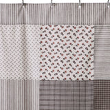 Fleurette Patchwork Shower Curtain-Lange General Store