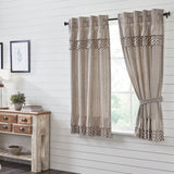 Fleurette Short Panel Curtains-Lange General Store