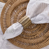 Fluted Wood Napkin Rings-Lange General Store