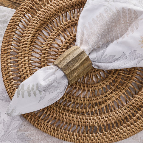 Fluted Wood Napkin Rings-Lange General Store
