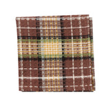 Friar Brown Plaid Dishcloth Set of 3