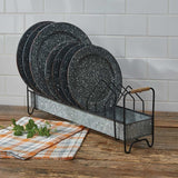 Galvanized Metal Plate Rack-Lange General Store