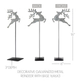 Galvanized Metal Reindeer-Lange General Store