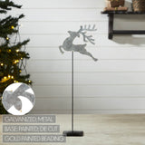 Galvanized Metal Reindeer-Lange General Store