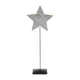 Galvanized Metal Star With Base-Lange General Store