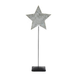 Galvanized Metal Star With Base-Lange General Store