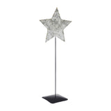 Galvanized Metal Star With Base-Lange General Store