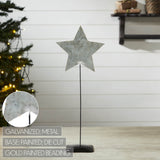 Galvanized Metal Star With Base-Lange General Store