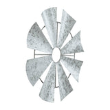 Galvanized Metal Windmill Blades Wall Hanging-Lange General Store
