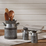 Galvanized Milk Can Utensil Crock-Lange General Store