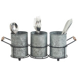 Galvanized Utensil Caddy-Lange General Store