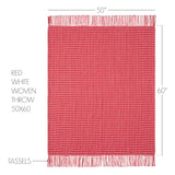 Galven Red and White Throw-Lange General Store