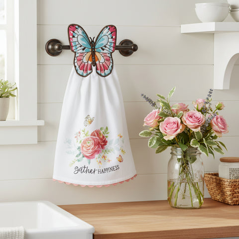 Garden Butterfly Hang-Up Kitchen Towel