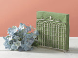 Garden Gate Antique White Napkin Holder-Lange General Store