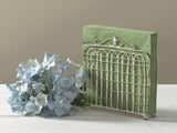 Garden Gate Antique White Napkin Holder-Lange General Store