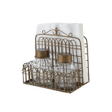 Garden Gate Napkin Holder & Shaker Caddy-Lange General Store