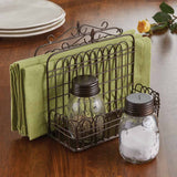 Garden Gate Napkin Holder & Shaker Caddy-Lange General Store