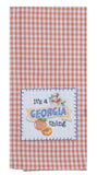 Georgia Embroidered Applique Tea Towel-Lange General Store