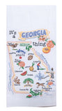 Georgia Embroidered Flour Sack Towel-Lange General Store