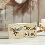 Buzzy Bees Bee Kind Block Sign Set Of 2-Lange General Store