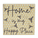 Buzzy Bees Home Is My Happy Place Block Sign-Lange General Store
