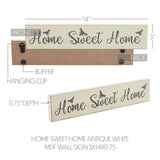 Buzzy Bees Home Sweet Home Antique White Wall Sign-Lange General Store