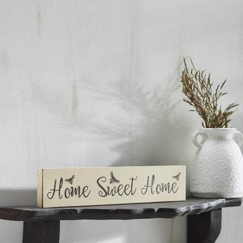 Buzzy Bees Home Sweet Home Antique White Wall Sign-Lange General Store