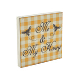 Buzzy Bees Me & My Honey Block Sign-Lange General Store