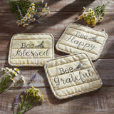 Golden Bees Pot Holder Set of 3-Lange General Store