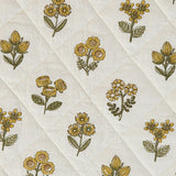 Golden Flowers Quilted Placemats-Lange General Store