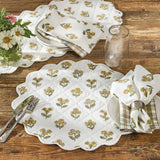 Golden Flowers Quilted Table Runners-Lange General Store
